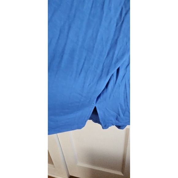 NWT ASHLEY STEWART back to basics tagfree blue Rayon long sleeve T 34/36 - Picture 5 of 8